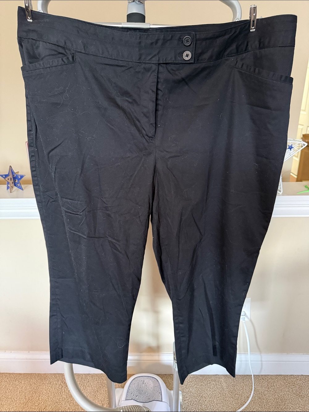 Lane Bryant Black women's Chinos - Classic Flat Front size 26